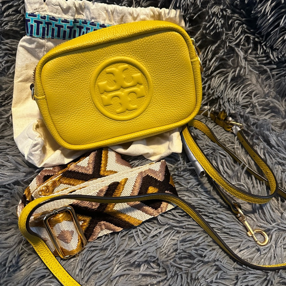 Tory Burch Mustard Yellow Crossbody Bag